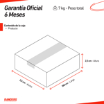 Barra de Pesas Maciza 1,8mts / 25mm Topes Roscados