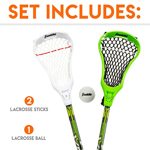 Set de bastones de lacrosse Franklin Sports Youth Practice de 32 pulgadas