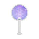 Raqueta matamosquitos rotatoria con base y luz trampa UV de 3 luces NISUTA - NSRAEMIC