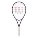 Raqueta de tenis Wilson Tour Slam para adultos con cuerdas, 4 1/4, morado/azul