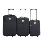 Set de de Valijas X3  19.20.24"  Check In  Color Negro Para Viaje
