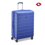 VALIJA GRANDE DELSEY LAGOS RIGIDA 4 RUEDAS 360 AZUL TSA