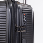 Set x 3 Valijas Carry on Mediana Grande Urbano Rígidas Expandible Negra