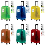 Set x 3 Valijas Carry on Mediana Grande Urbano Rígidas Expandible Rojas