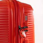 Set x 3 Valijas Carry on Mediana Grande Urbano Rígidas Expandible Rojas