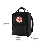 Mochila Kanken Original  Mini 7L Lisa Negro Fjallraven