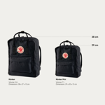 Mochila Kanken Original  Mini 7L Lisa Negro Fjallraven