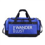 Bolso con Cintas Estampadas Y logo Blanco en el Frente