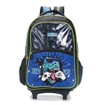 Mochila Carro 18" Diseño Gamer Dino Con LLavero