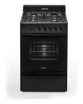 Cocina A Gas Longvie 12331g 56cm Grafito Cajón Parrilla