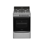 Cocina A Gas Longvie 12231x 56cm Inox Cajón Parrilla