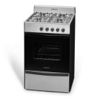Cocina A Gas Longvie 12231x 56cm Inox Cajón Parrilla