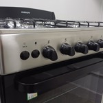 COCINA MULTIGAS LLANOS BIANCA ACERO 5630X con Luz en Horno y Encendido Electrónico   