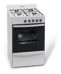 Cocina A Gas Longvie 12231b 4 Hornallas Puerta Con Visor