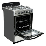 Cocina Florencia 5536 A Gas 4 Hornallas Visor Acero Inox