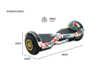 Patineta Eléctrica Gadnic Hoverboard Blth 8 Pulgadas Naranja
