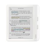 eReader Kobo Libra Colour de 7 pulgadas, blanco, antideslumbrante y resistente al agua