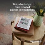 eReader Kobo Libra Colour de 7 pulgadas, blanco, antideslumbrante y resistente al agua