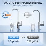 Filtro de agua de ósmosis inversa Thereye 8 etapas 700GPD sin tanque