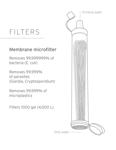 Filtro de agua LifeStraw Personal para senderismo, acampada, paquete de 3