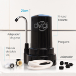 Filtro Purificador De Agua Dvigi Compact Negro 7000 Lts