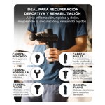 Masajeador Gadnic Massage Gun Pistola Inalámbrica Rehabilitación Fatiga Deportiva
