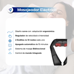 Masajeador Cervical Corporal Shiatsu Waggs Masajes Bidireccional