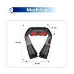 Masajeador Cervical Corporal Shiatsu Waggs Masajes Bidireccional