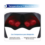 Masajeador Cervical Corporal Shiatsu Waggs Masajes Bidireccional