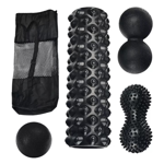 Kit Foam Roller Rolo Masajeador con Pelotas Bolas con Pinches Masaje Waggs