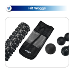 Kit Foam Roller Rolo Masajeador con Pelotas Bolas con Pinches Masaje Waggs