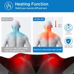 Masajeador de cuello RENPHO con masaje térmico, shiatsu, espalda y hombros
