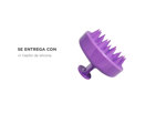 Masajeador De Cuero Cabelludo Rosa Gadnic Cepillo De Silicona 