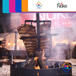 Fogón 80 P Ñuke Incluye Media Parrilla Y Estaca