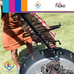 Fogón 80 P Ñuke Incluye Media Parrilla Y Estaca