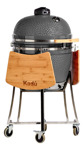 Parrilla Ahumador Cerámico Bbq Grill Kamado Kadu K21 Gris