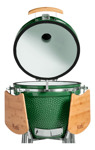 Parrilla Kamado Bbq Grill Kadu K23 Ahumador Ceramico Verde