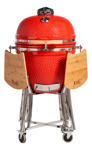 Parrilla Kamado Bbq Grill Kadu K25 Ahumador Ceramico Rojo