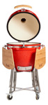 Parrilla Kamado Bbq Grill Kadu K25 Ahumador Ceramico Rojo