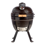 Parrilla Kamado Bbq Grill Kadu K14 Ahumador Ceramico Negro