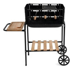 Parrilla Mor Califórnia Móvil Negro Movible