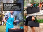 Set Parrilla 18pzs Kit Asador Acero Inoxidable Con Estuche