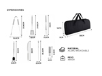 Set Parrilla 18pzs Kit Asador Acero Inoxidable Con Estuche