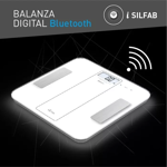 Balanza Electronica Silfab BE700I-BL Bluetooth Blanca 180Kg
