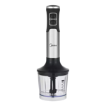 Licuadora de mano MIDEA 850W  HB-1100X3AR1 Color Negro/inox batidor + picador