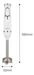 Licuadora De Mano 2 En 1 Atma Lm8527ap Mixer 600w Acero