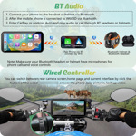Pantalla Carplay Gps 6.3 Para Motocicleta Hd 1080p