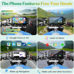 Pantalla Carplay Gps 6.3 Para Motocicleta Hd 1080p