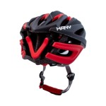 CASCO KANY ROUTE - TALLE M - MODELO H4R-RM - COLOR NEGRO Y ROJO MATE