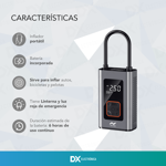 Inflador Electrico Portatil Nictom Color Negro Auto Moto Bici Pelota con Batería
